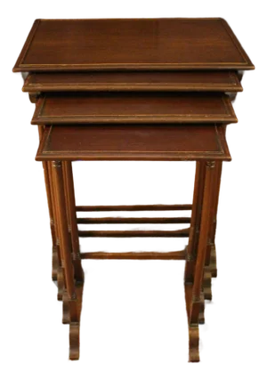Circa 1880 Quartet of English Nesting Tables