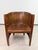 Wood Viennese Secession Geometric Leather Tub Armchairs from Josef Hoffmann, 1905, Set of 2 For Sale - Image 7 of 15