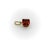 1990s 1990s 14k Gold Emerald Cut Tanzanian Garnet Pendant For Sale - Image 5 of 9