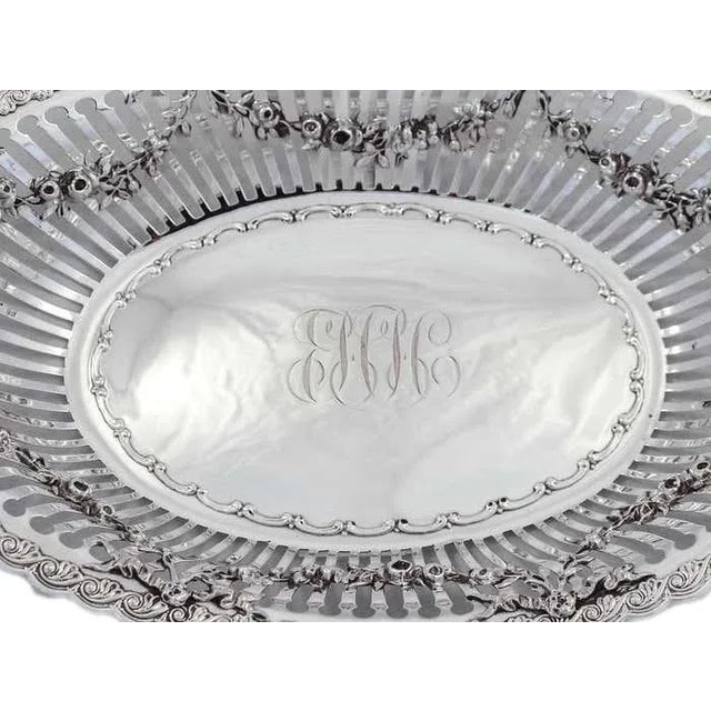 We are proud to offer this magnificent sterling silver breadbasket by the Whiting Manufacturing Company of New York, circa...