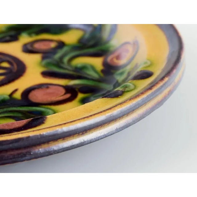 1930s Danish Plate in Ceramic with Floral Motif from Kähler, 1930s For Sale - Image 5 of 9
