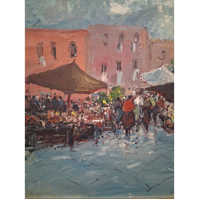 SIGNED ORIGINAL ARTWORK: This oil on canvas painting features an authentic artist signature, adding provenance and...
