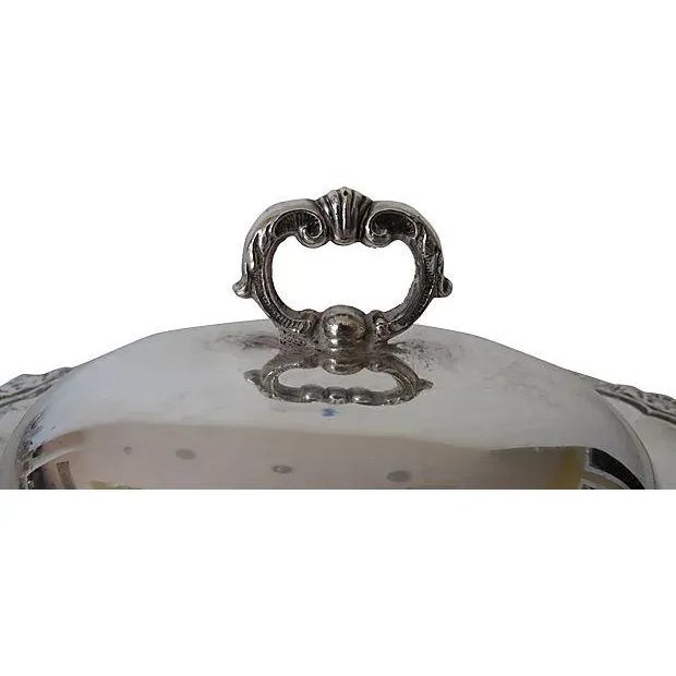 Silver Plate Oval Domed Butter Dish Chairish