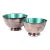 Vintage Towle Green Teal Enamel & Silverplate Bowls - a Pair For Sale