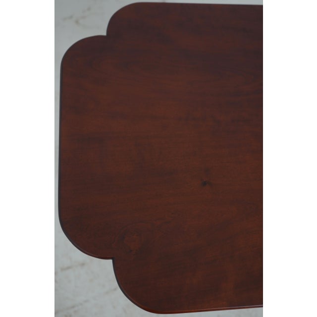 Eldred Wheeler Cherry Top Country Occasional Table For Sale - Image 10 of 13