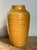 Vintage Boho Glazed Ceramic Ribbed Vase For Sale - Image 9 of 10