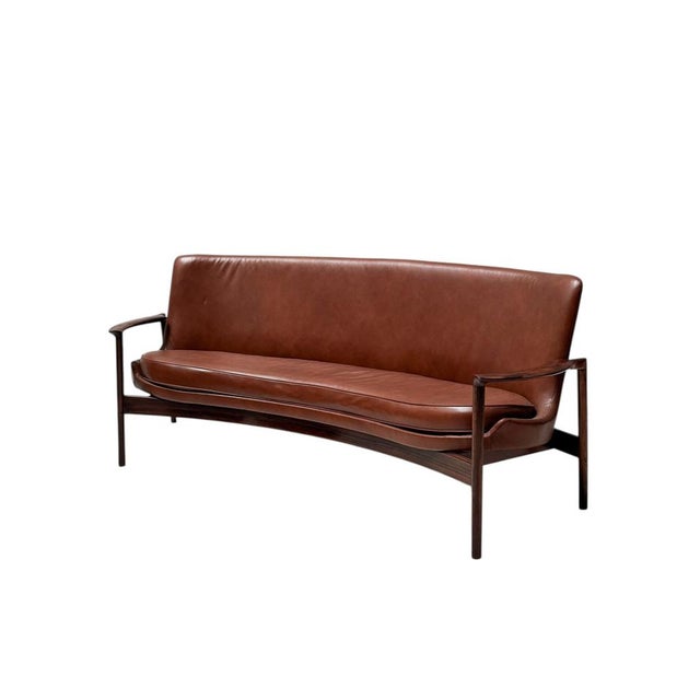 Mid-Century Modern Sofa by Ib Kofod-Larsen for Frõscher, 1970s For Sale - Image 10 of 18