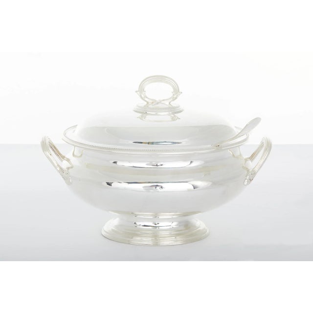 Antique English Silverplated Covered Soup Tureen For Sale - Image 11 of 11