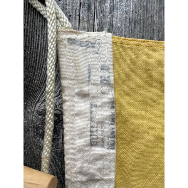 Vintage American Navy Signal Flag Wool Perfect to Frame Yachting Flag For Sale - Image 4 of 6