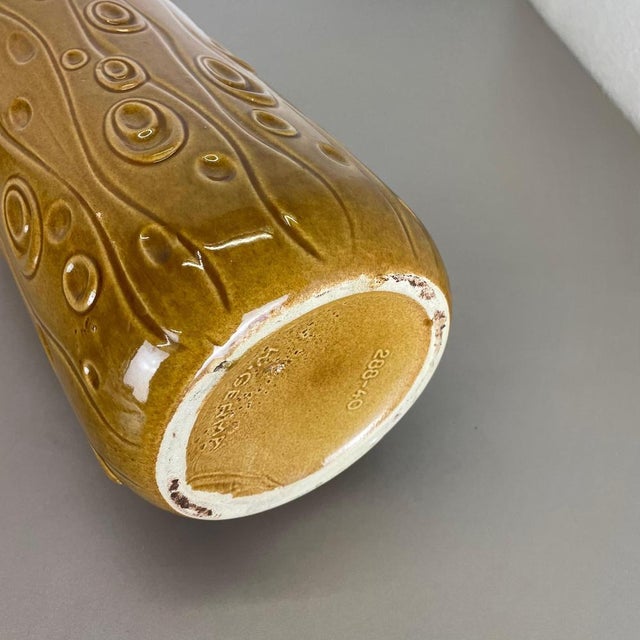 Large Pottery Fat Lava Ochre Floor Vase from Scheurich, 1970s For Sale - Image 18 of 18
