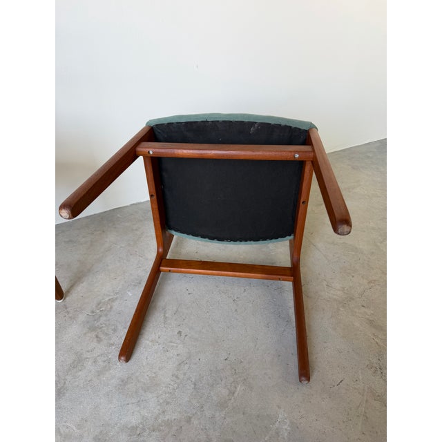 1970s Mid-Century Danish Modern D-Scan Teak Dining Chairs – Pair For Sale - Image 12 of 12