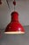 Industrial Red Metal Pendant Lamps from Fontana Arte, 1970s, Set of 2 For Sale - Image 3 of 8