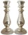 Large Candlesticks in Mercurized Glass, Set of 2 For Sale