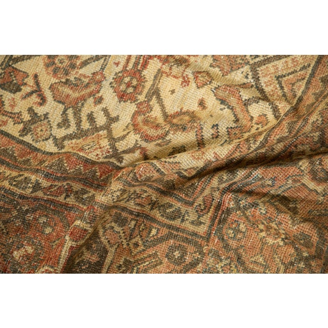 Textile Vintage Distressed Mahal Carpet - 8'2" x 12'7" For Sale - Image 7 of 14