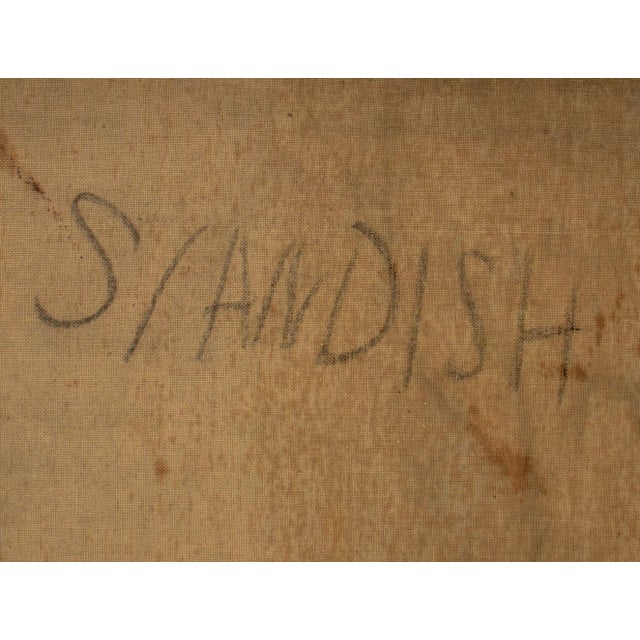 Textile Philip Standish Read Seated Female Nude Oil For Sale - Image 7 of 7