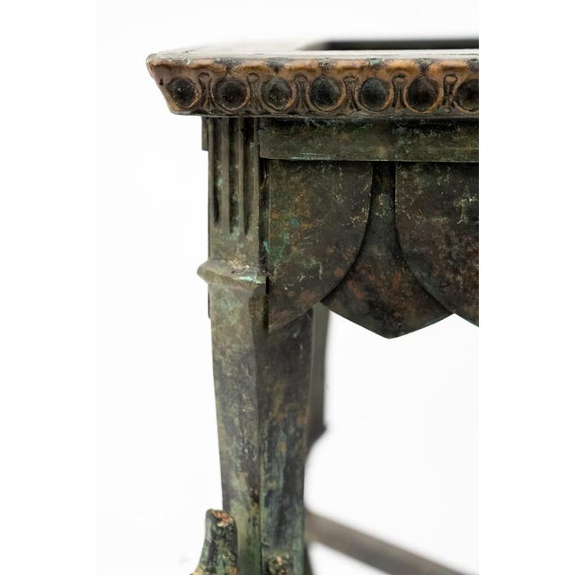 1900 - 1909 Sculptural Bronze and Marble Table, 19th-20th Century For Sale - Image 5 of 16