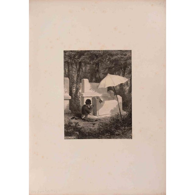 Lithograph on paper realized by Auguste Raffet in 1840. It is part of the suite "Crimée". Image dimension cm. 26x20....