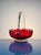 Handcrafted Murano glass candy dish in deep ruby ​​and clear glass with embedded gold dust (oro) – one of the iconic...