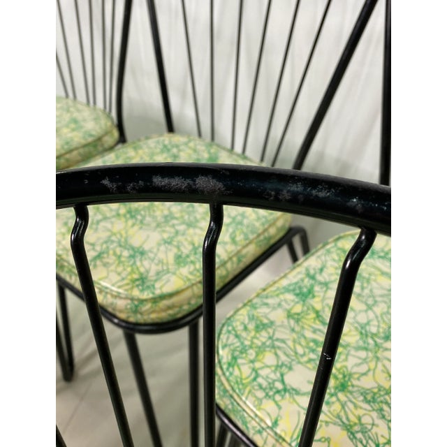 Mid-Century Modern Spaghetti Pattern Hairpin Leg Kitchen Set - 7 Pieces For Sale - Image 12 of 13