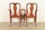 Henkel Harris Queen Anne Solid Cherry Wood Dining Chairs, Set of Eight For Sale - Image 12 of 14