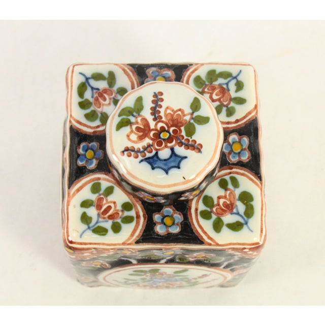 Makkum Tichelaar Dutch Faience Chinoiserie Tea Caddy, Marked For Sale - Image 9 of 18