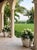 Off-white Vintage Pair of Square Lattice Cast Stone Planters For Sale - Image 8 of 12