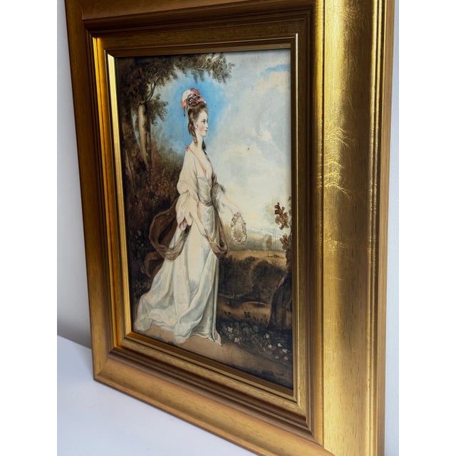 Late 18th Century 18th Century Portrait Painting Aurora Ascending Countess Lady Jane Stanhope in the Light of Dawn After Joshua Reynolds For Sale - Image 5 of 18