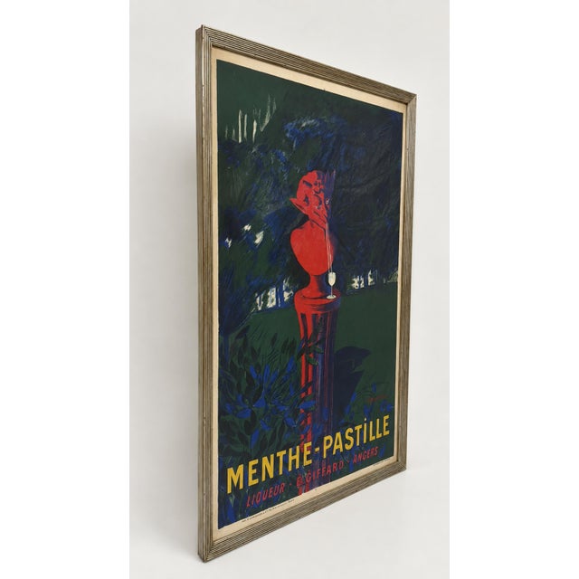 Abstract Expressionism Leonetto Cappiello Menthe-Pastille Large Lithographic Poster, France, Circa 1905 For Sale - Image 3 of 18