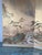 Japanese Vintage Japanese 4-Panel Byobu Screen "Morning Clouds at Mount Penglai" - For Sale - Image 3 of 17