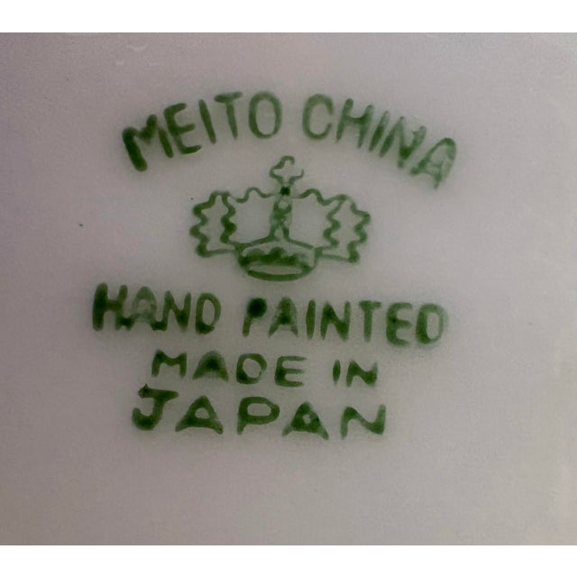 1930s Meito China Hand-Painted Covered Casserole & Underplate, 3 Pieces For Sale - Image 12 of 12