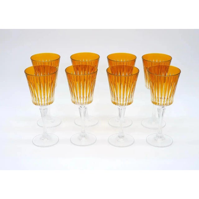 French Cut Crystal Tableware Wine / Water Service For Sale In New York - Image 6 of 13