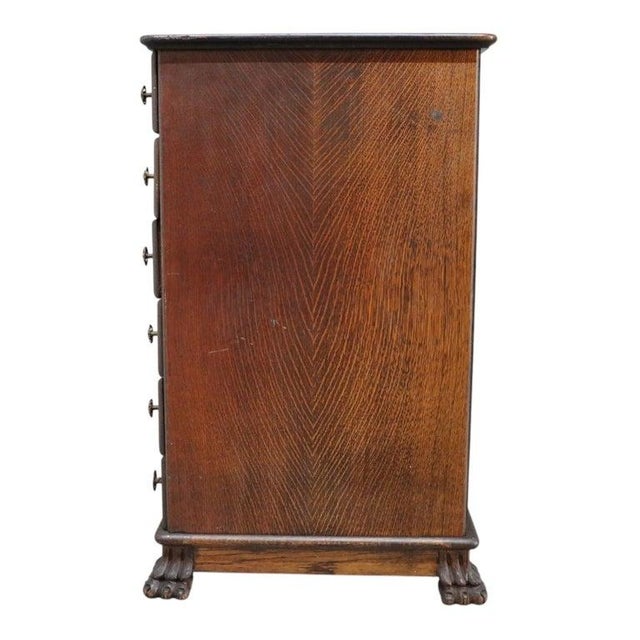 Edison Quarter Sawn Oak 6 Drawer Cylinder Cabinet & 43 Cylinders C1890, Attributed For Sale - Image 13 of 15