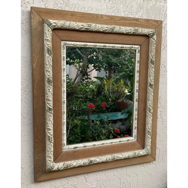 Hand Carved Wood Italian Mirror For Sale - Image 4 of 12