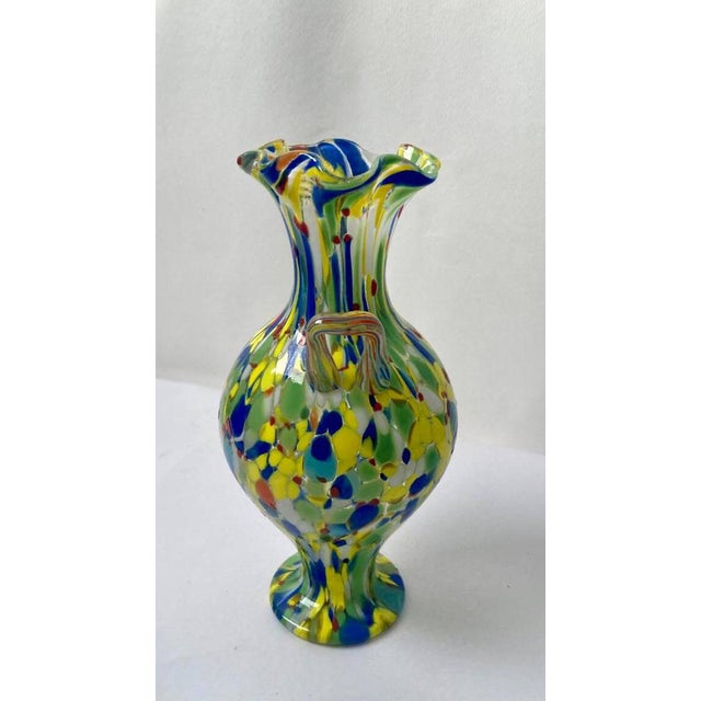 Vintage Handcrafted Murano Glass Amphora from Fratelli Toso, 1970s For Sale - Image 13 of 14