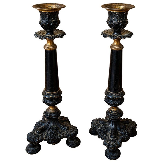 Napoleon III Candlesticks, Set of 2 For Sale - Image 5 of 5