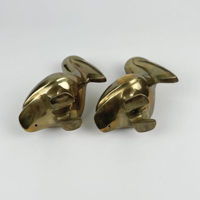 Brass Pelican Bookends, 1960s, Set of 2 For Sale - Image 6 of 7