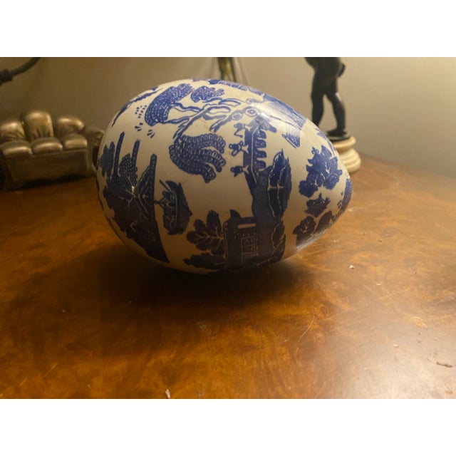 Vintage John Ffrench Arklow Studio Pottery Egg For Sale - Image 9 of 10