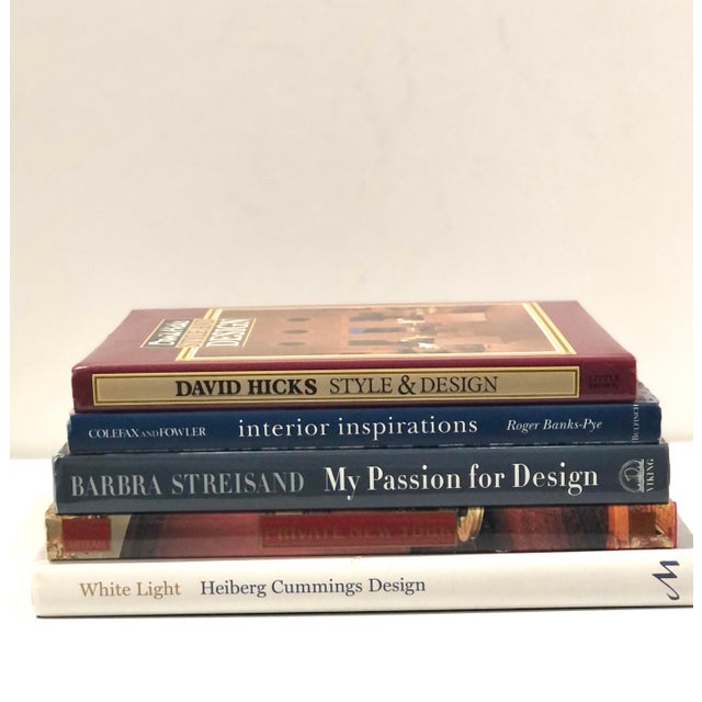 White Curated Interior Decor Inspirated Books - Set of 5 For Sale - Image 8 of 8