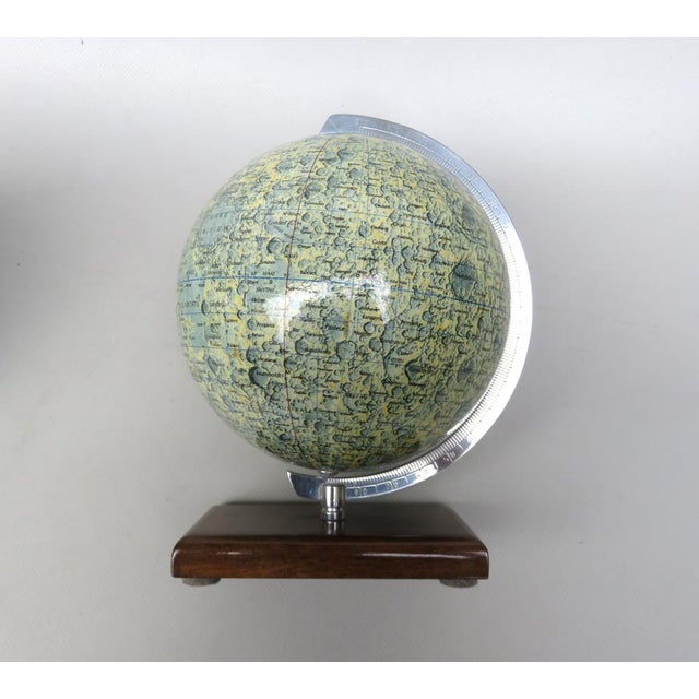 Beige Earth & Moon Globes from Columbus Publishing House, 1960s, Set of 2 For Sale - Image 8 of 18