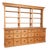 19th Century Tall Danish Pine Shop Apothecary Cabinet Bookcase For Sale