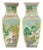 Pair of Early 20th Century Chinese Famille Verte Porcelain Vases W/ Kangxi Mark For Sale