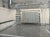 Mid-Century Modern Handmade Cotton Vegetable Dyed Rug, Gray, White and Olive Green Windowpane Checked Dhurrie-6'x9' For Sale - Image 3 of 11