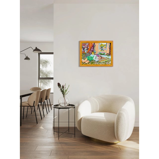 French Country An Autumn Afternoon by Hugo Grenville in Gold Frame, Art Print For Sale - Image 3 of 4