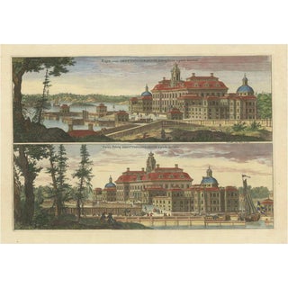 Dahlbergh, Drottningholm Palace in Sweden: East and West Views, 1707, Print For Sale