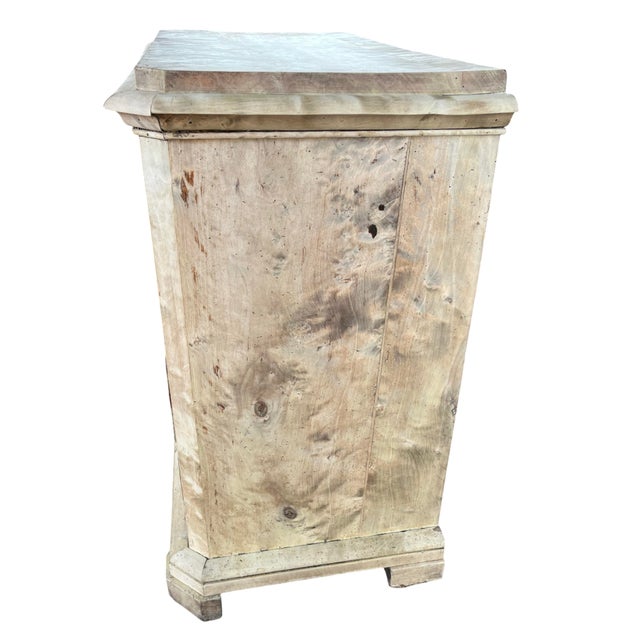 19th Century Danish Biedermeier Bleached Maple Chest of Drawers For Sale - Image 4 of 12