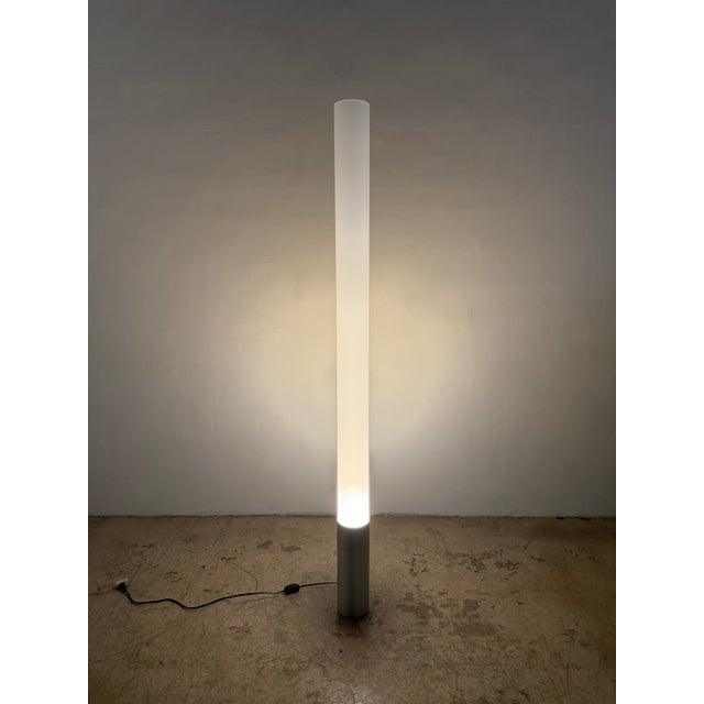 Pablo Pardo Elise Tubular Acrylic and Aluminum Floor Lamp for Pablo For Sale - Image 11 of 17
