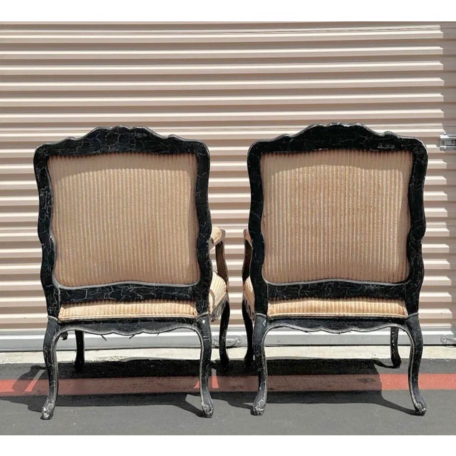 1970s Pair of Italian Side Chairs For Sale - Image 4 of 13