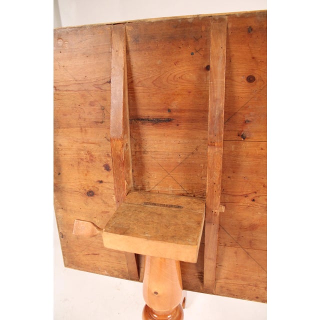Antique Biedermeier Style Birch End Table For Sale - Image 9 of 12