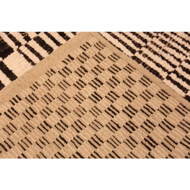 Modern Black and White Checkboard Rug, Country of Origin: Central Asia, Circa Date: Modern