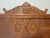 1900 - 1909 Antique Quarter-Sawn Tiger Oak Full Bed With Carved Floral Crest, c.1905 For Sale - Image 5 of 10